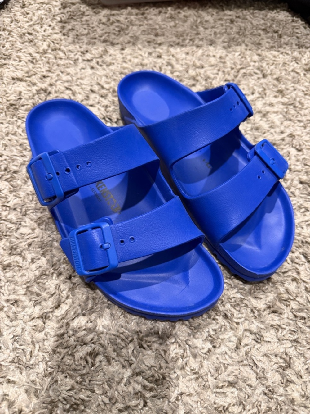 Birkenstock Arizona EVA Blue Slide Sandals